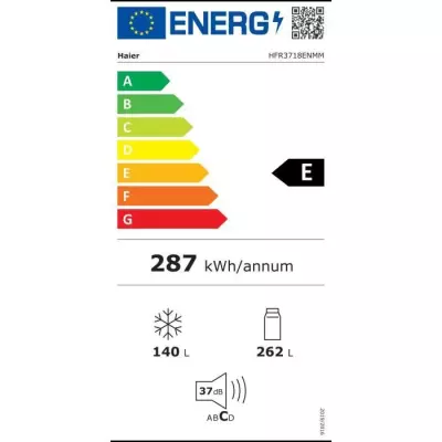 Réfrigérateur multi-portes - HAIER - HFR3718ENMM - Classe E - 402 L