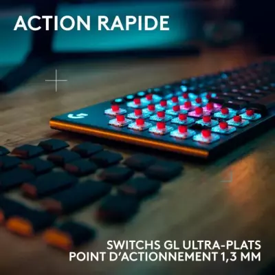 Clavier gamer - sans fil - Logitech G - G915 X - Switch tactile - AZER