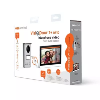 Interphone vidéo filaire avec badges SCS SENTINEL VisioDoor 7+ RFID -