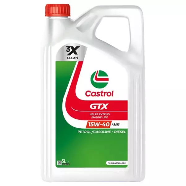 Huile moteur - CASTROL - GTX 15W-40 A3/B3 - 5L