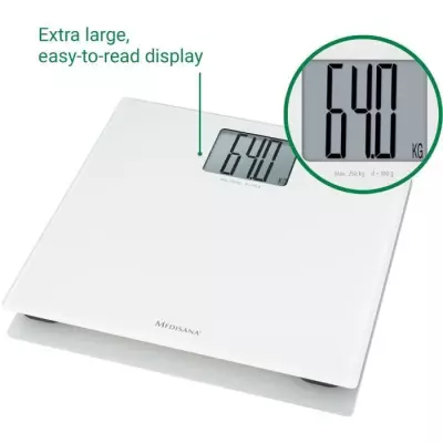 Pese-personne XL Medisana PS 470 Blanc - Charge maximale 250 kg - Gran