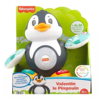 Fisher-Price - Valentin le Pingouin Linkimals - Jouet d'éveil bébé