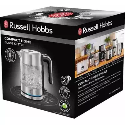 Bouilloire en Verre - RUSSELL HOBBS - Compact Home - 0.8 L - 2200 W -