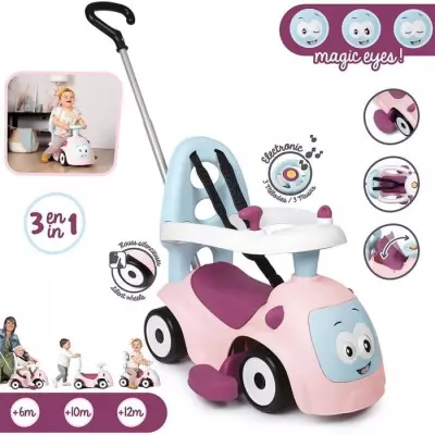 Smoby - Porteur Maestro Balade Rose - Pour Enfant Des 6 Mois - Evoluti