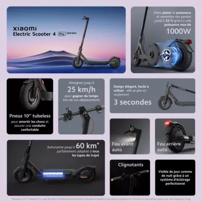 Trottinette électrique - XIAOMI - Electric Scooter 4 Pro 2nd Gen - Pn