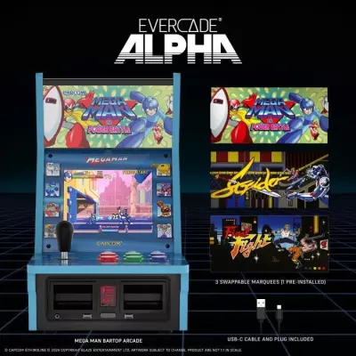 Console Rétrogaming - JUST FOR GAMES - Evercade Alpha Mega Man Bartop