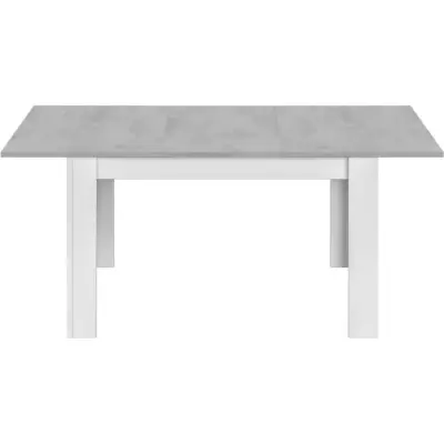 Table a manger extensible - KENDRA - Rectangulaire - Blanc artik et ci