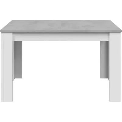 Table a manger extensible - KENDRA - Rectangulaire - Blanc artik et ci