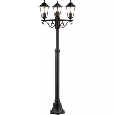 Lampadaire extérieur 3L CARLEEN - BRILLIANT - noir - métal/verre - 2