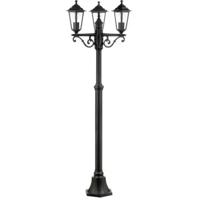 Lampadaire extérieur 3L CARLEEN - BRILLIANT - noir - métal/verre - 2