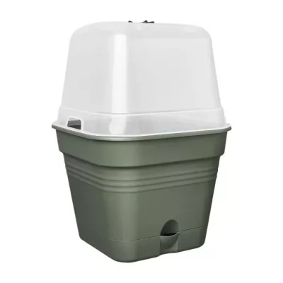 Pot de culture ELHO Green Basics Carré - Ø 35 - 14 l - Vert