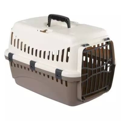 KERBL Box de transport Expedition pour chien - 48x32x32cm - Creme et t