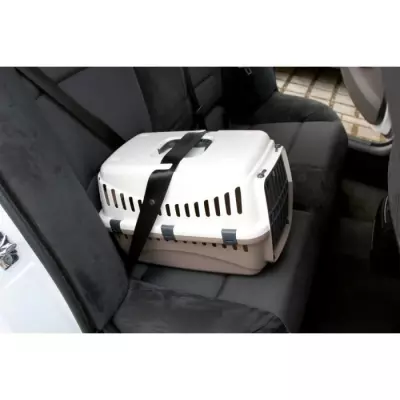 KERBL Box de transport Expedition pour chien - 48x32x32cm - Creme et t