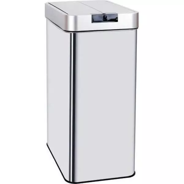 KITCHEN MOVE Poubelle automatique SILVERLAKE - 60L - Inox avec cerclage