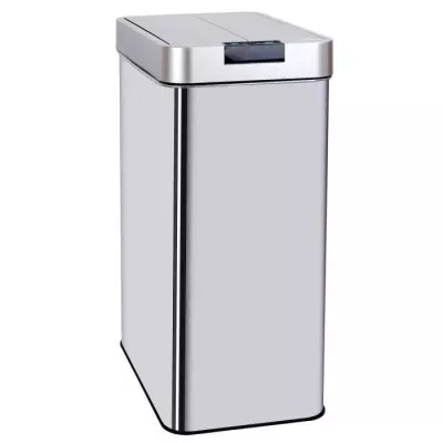 KITCHEN MOVE Poubelle automatique SILVERLAKE - 60L - Inox avec cerclag