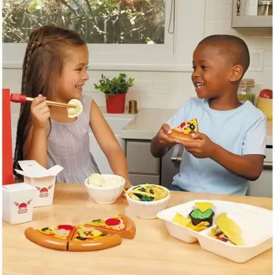 Little Tikes - Set de livraison nourriture - Pizza, asiatique et tacos