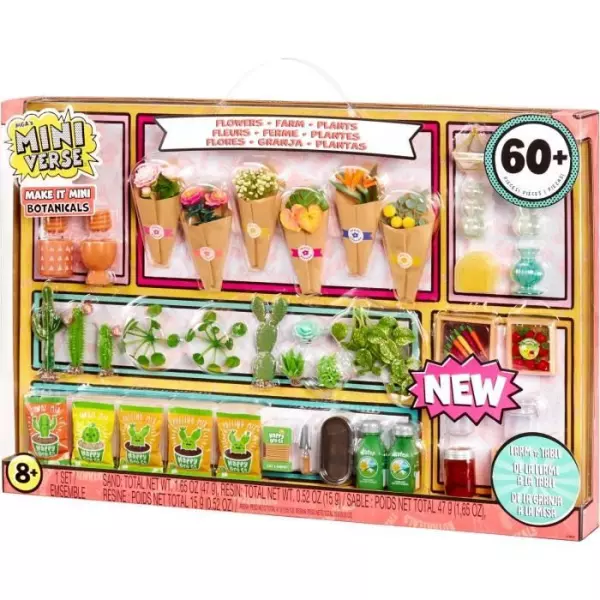 MGA Miniverse - Botanicals - Jeu Créatif - Mini plantes - Loisirs créatif et décoratif en résine - Non Comestible - 8 ans et