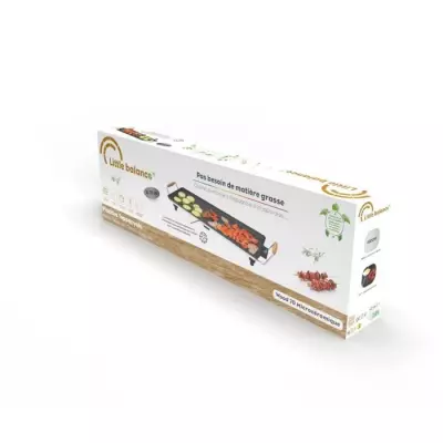 Plancha - LITTLE BALANCE - 8741 - Wood 70 - Poignées bois - 1800 W -