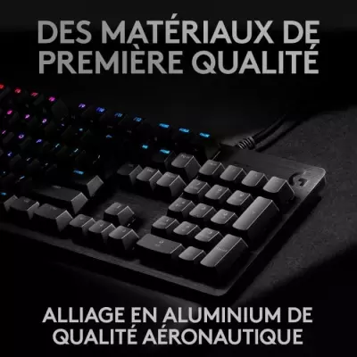 Clavier gamer - Filaire - Logitech G - G512 - GX Brown - AZERTY - Noir