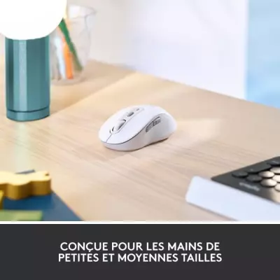 Souris - Sans fil - Logitech - M650 - Silencieuse - Blanc