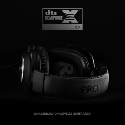 Casque gamer - Filaire - Logitech G - Pro X - Avec micro - Noir