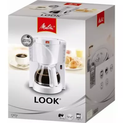 Cafetiere MELITTA LOOK IV 1011-01 - 15 tasses - Filtre - Blanc