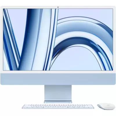 iMac Apple iMac 24 ecran retina 4,5K 256Go SSD 8Go RAM Puce M3 CPU 8 c