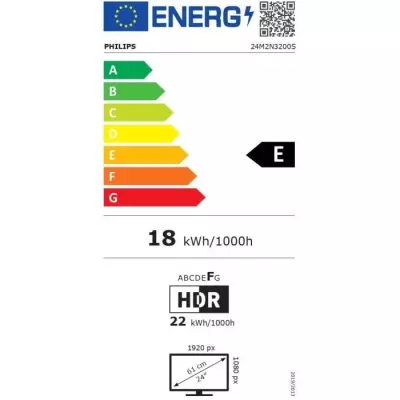 Écran PC - PHILIPS - Evnia 24M2N3200S - 23,8 FHD - Dalle Fast IPS - 1