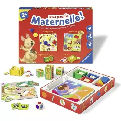 Pret pour la maternelle ! - Coffret complet éducatif - 20 activités