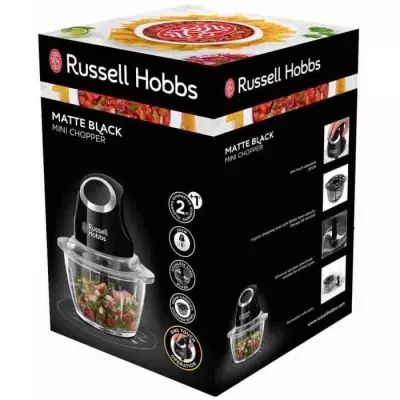 Mini Hachoir - RUSSELL HOBBS - Desire 24662-56 - 200 W - Bol en verre