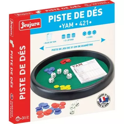 JEUJURA - 8154 - PISTE DE DES - YAM - 421 - DIAMETRE 31 CM