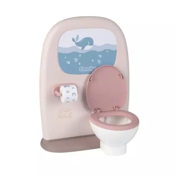 Jouet pour enfant - Smoby - Baby Nurse - Lavabo et toilettes - Effet carrelage - Accessoires inclus