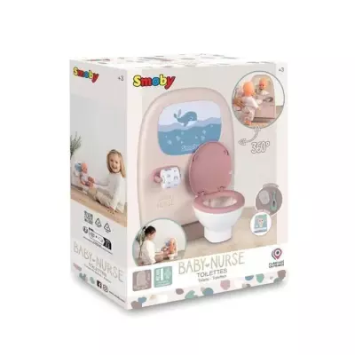 Jouet pour enfant - Smoby - Baby Nurse - Lavabo et toilettes - Effet c