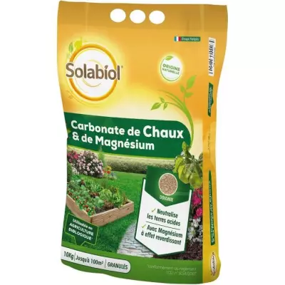 SOLABIOL SOCHAUX10 Carbonate De Chaux Et De Magnesium 10kg, Efficace