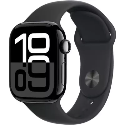 Apple Watch Series 10 GPS - 42mm - Boîtier Jet Black Aluminium - Brac