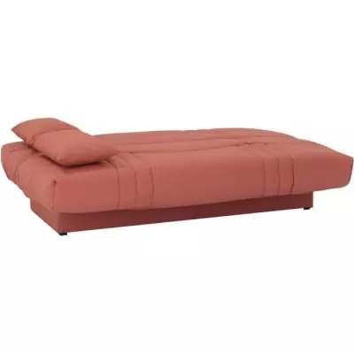 Banquette clic clac 3 places - tissu Terracotta - Style contemporain -