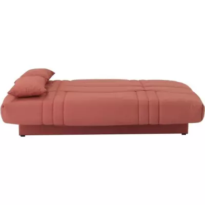 Banquette clic clac 3 places - tissu Terracotta - Style contemporain -