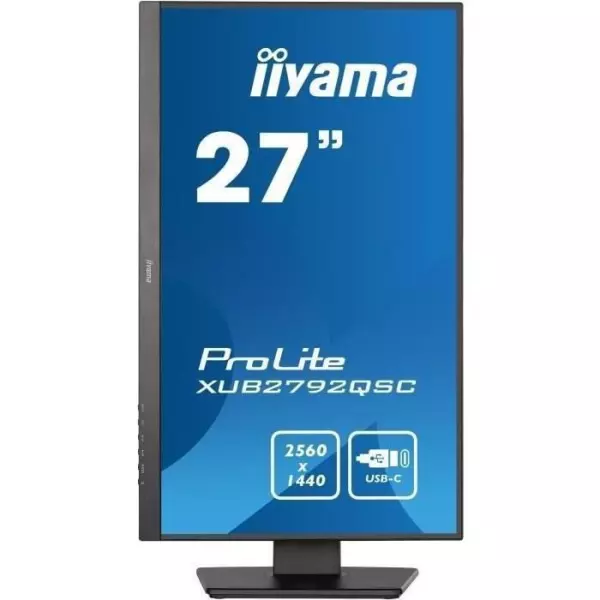 Ecran PC - IIYAMA Prolite XUB2792QSC-B5 - 27 WQHD - Dalle IPS - 4 ms - 75Hz - HDMI / DisplayPort / USB-C / HUB USB - Pied