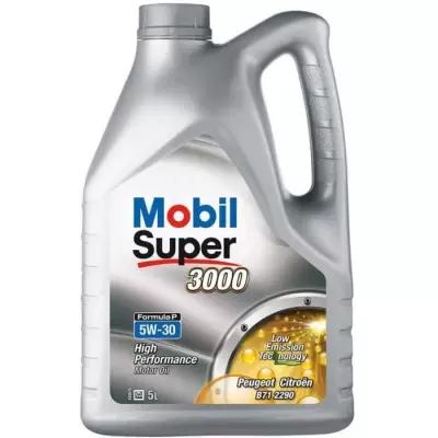 MOBIL Huile-Additif SUPER 3000 Formula-P - Synthetique / 5W30 / 5L