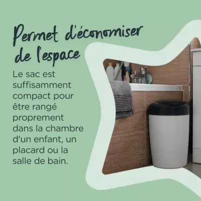 TOMMEE TIPPEE Lot de 3 Recharges de Poubelle a Couches pour Simplee Sa