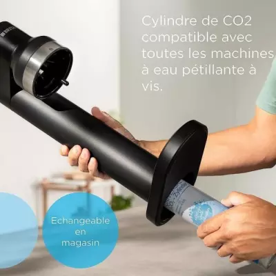 Cylindre CO2 de réserve BRITA pour machines a eau pétillante - Blanc