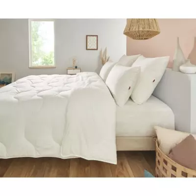 Couette 200x200 cm DODO CHAMPS DE LIN - Chaude - 450G/m² - Couette 1-