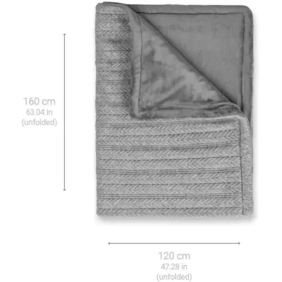 Couverture chauffante reversible en maille - MEDISANA - HB 680 - Chauf