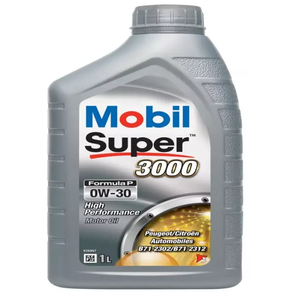 MOBIL Huile-Additif SUPER 3000 Formula-P - Synthetique / 0W30 / 1L