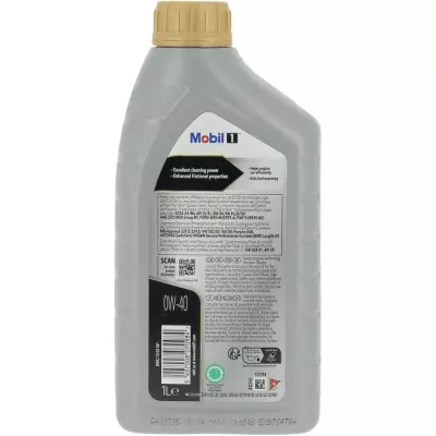 Bidon huile de moteur - MOBIL1 - 0W-40 FS - 1 L - 4 saisons