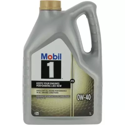 Bidon huile de moteur - MOBIL1 - 0W-40 FS - 5 L - 4 saisons