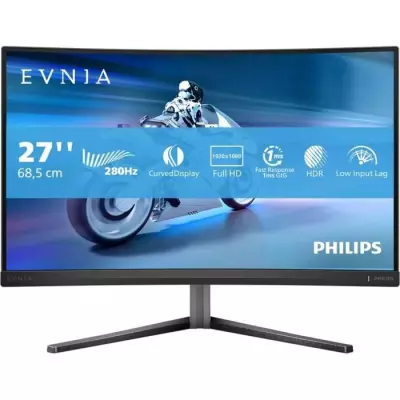 Écran PC - PHILIPS - Evnia 27M2C5200W - 27 FHD - Dalle incurvée Fast