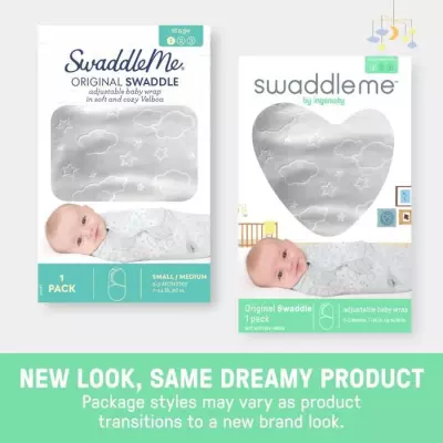 INGENUITY Original Swaddle, Gigoteuse d'emmaillotage, 0-3 mois, sécur