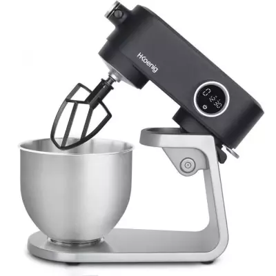 Robot pâtissier - H.Koenig - KM120 - 800 W - Bol inox 5 L - 8 vitesse