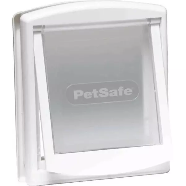 PetSafe Porte a 2 Voies pour Chiens 715 Petit Blanc Chatiere pour Chiens 411395